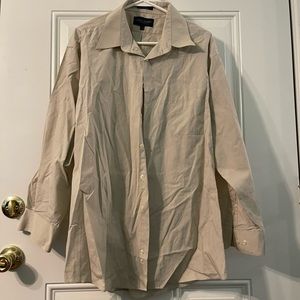 Tan mens dress shirt.